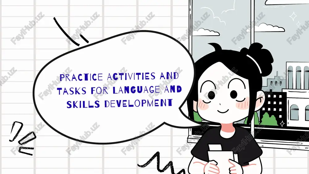practice activities and tasks for language and skills development — PPTX