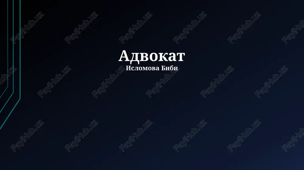 advokat — PPTX