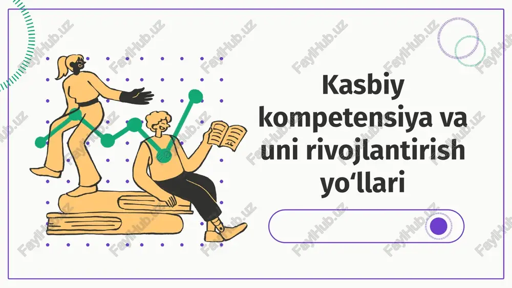 kasbiy kompetensiya va uni rivojlantirish yo‘llari — PPTX
