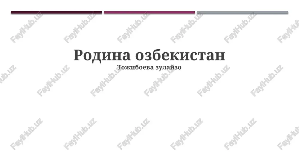 sovremenniy uzbekistan — PPTX