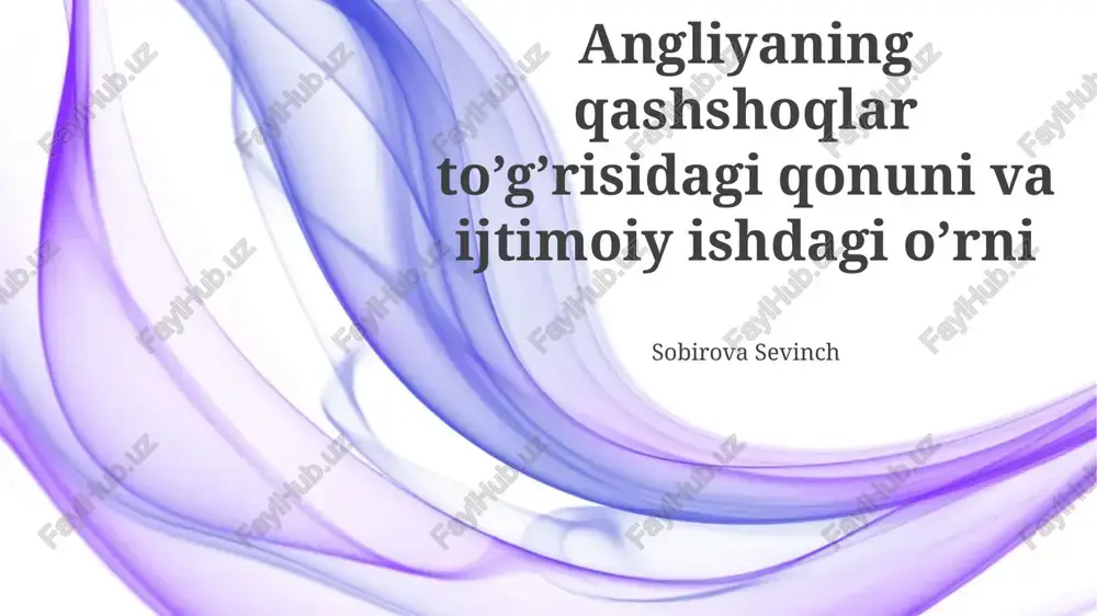 ingliz kambag'allik qonuni — PPTX