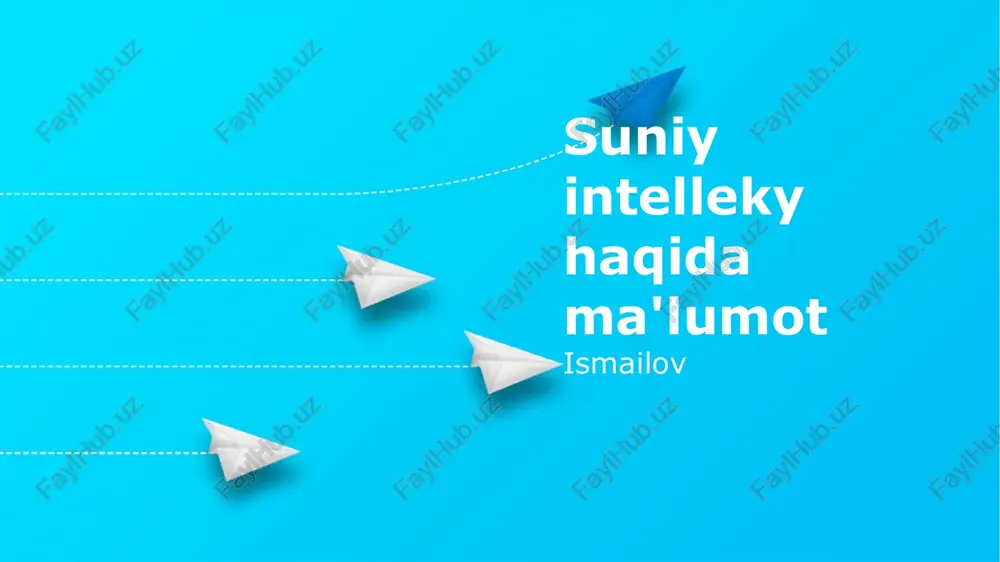 suniy intellekt — PPTX