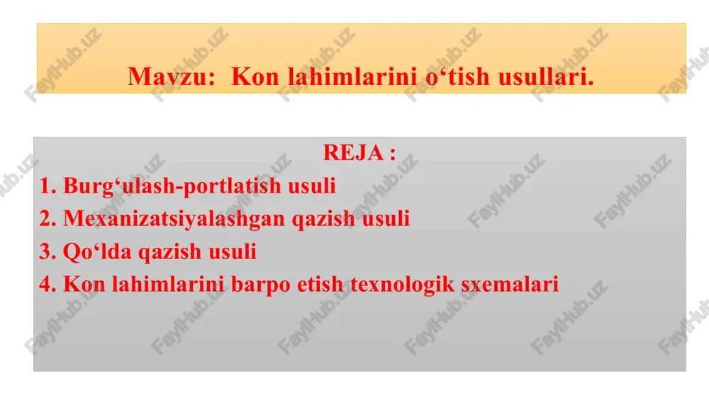 kon lahimlarini o‘tish usullari. — PPTX