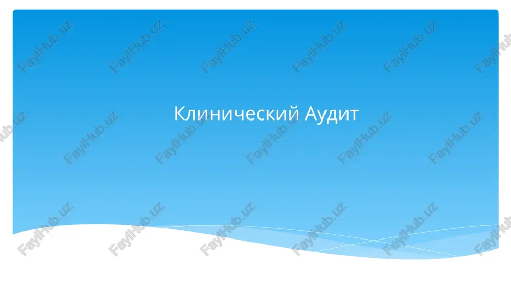klinicheskiy audit — PPTX