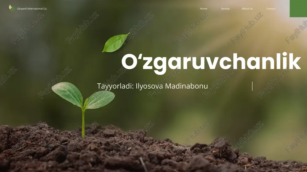 oʻzgaruvchanlik — PDF