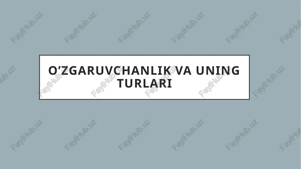 mutatsiyalar — PPTX