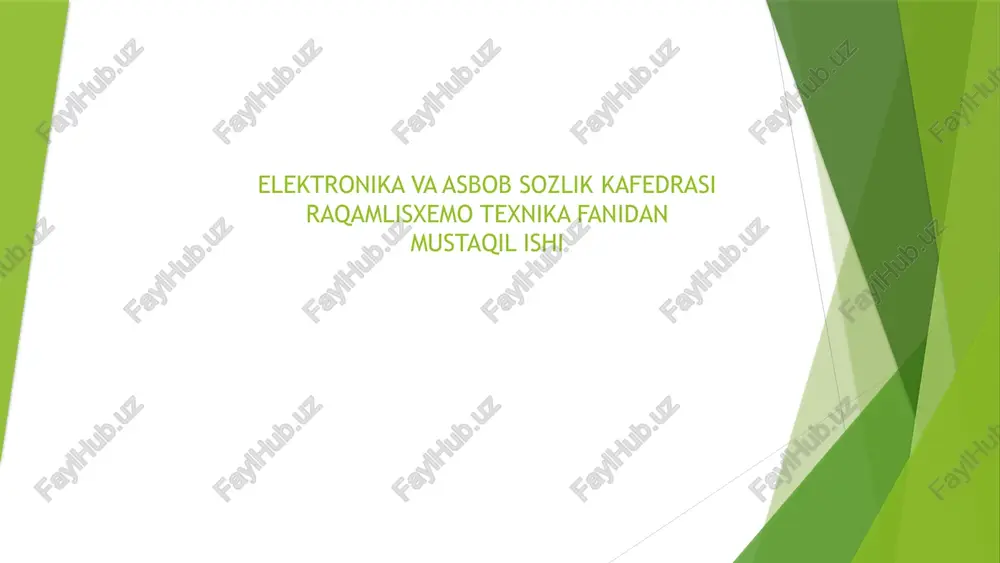 dasturlanuvchi xotira qurilmalari — PPTX