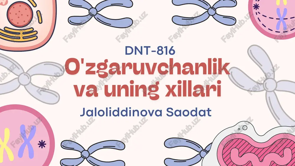 o'zgaruvchanlik — PDF