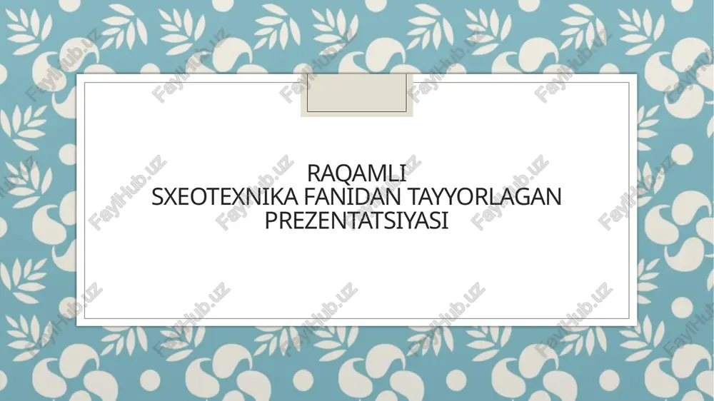 planar bipolar transistor soddalashtirilgan tasvir — PPTX