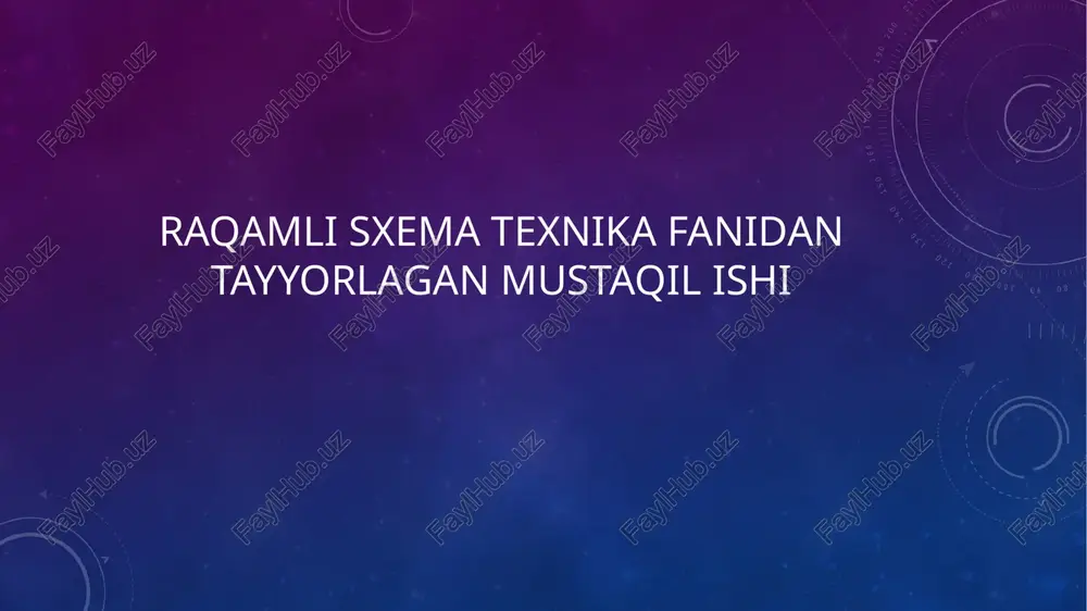 integral mikrosxemalar — PPTX