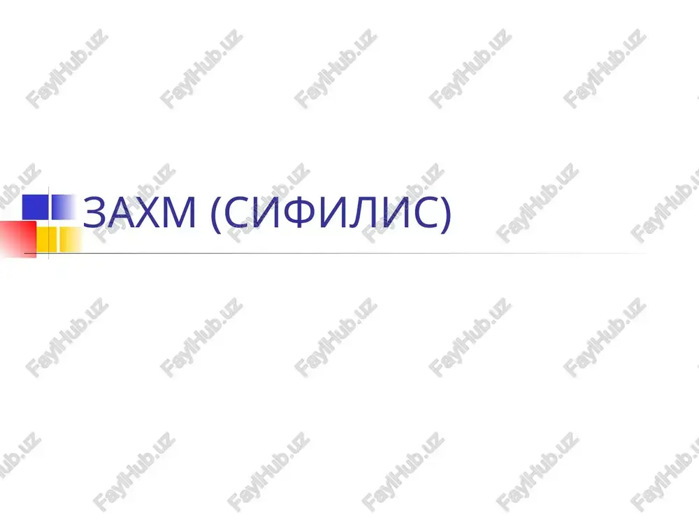 sifilis — PPTX