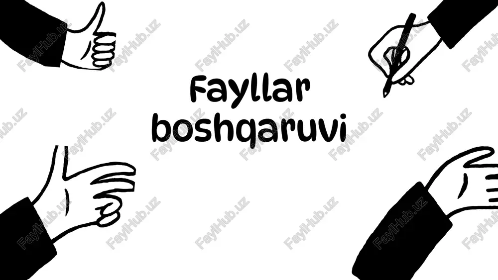fayllar boshqaruvi — PPTX