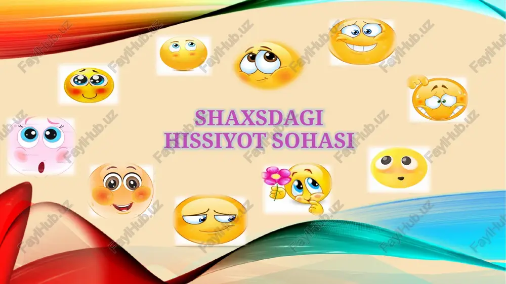 hissiyot haqidagi tushuncha — PPTX
