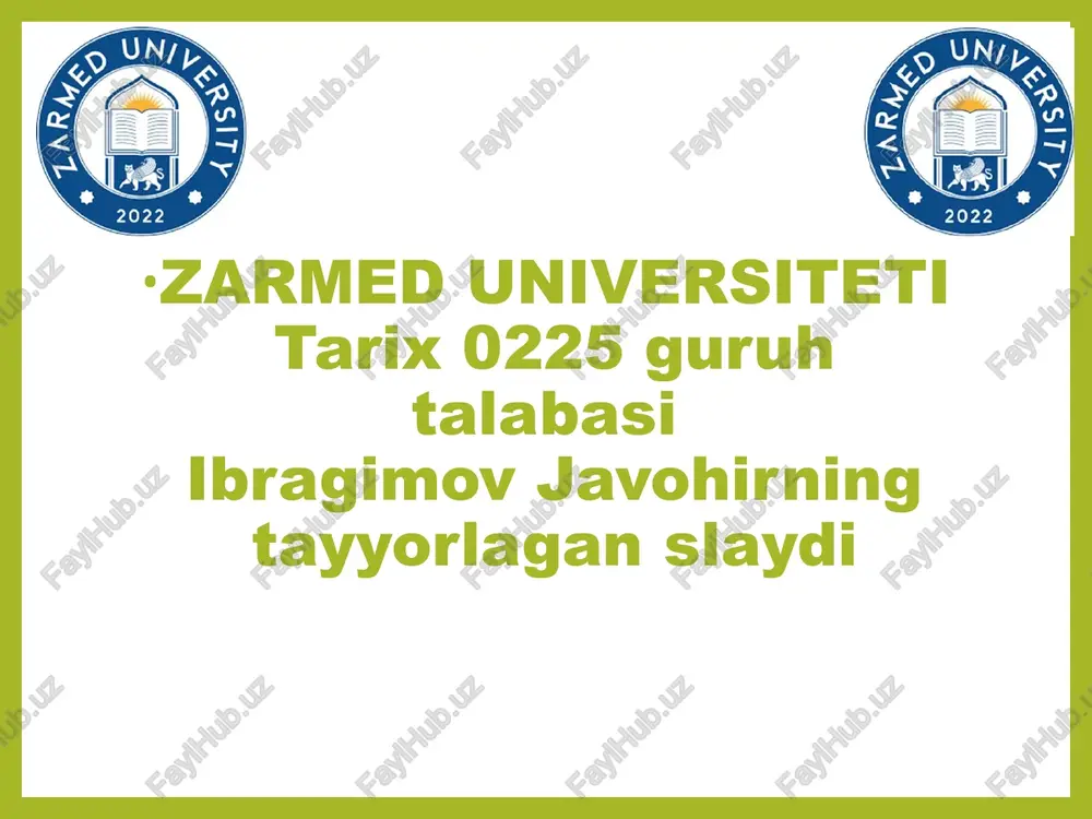 tafakkur nima — PPTX