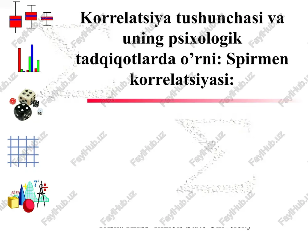 korrelatsiyatushunchasi — PPTX