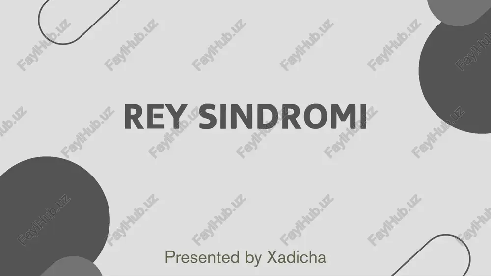 rey sindromi — PDF