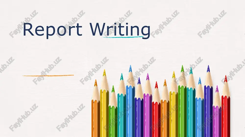 report writing — PPTX