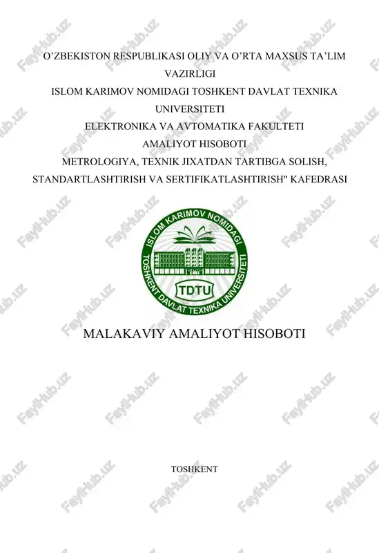 amaliyot hisoboti — DOCX