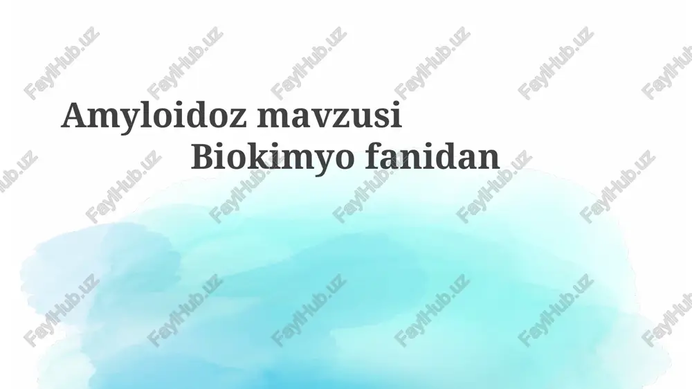 amyloidozmavzusibiokimyofanidan — PPTX