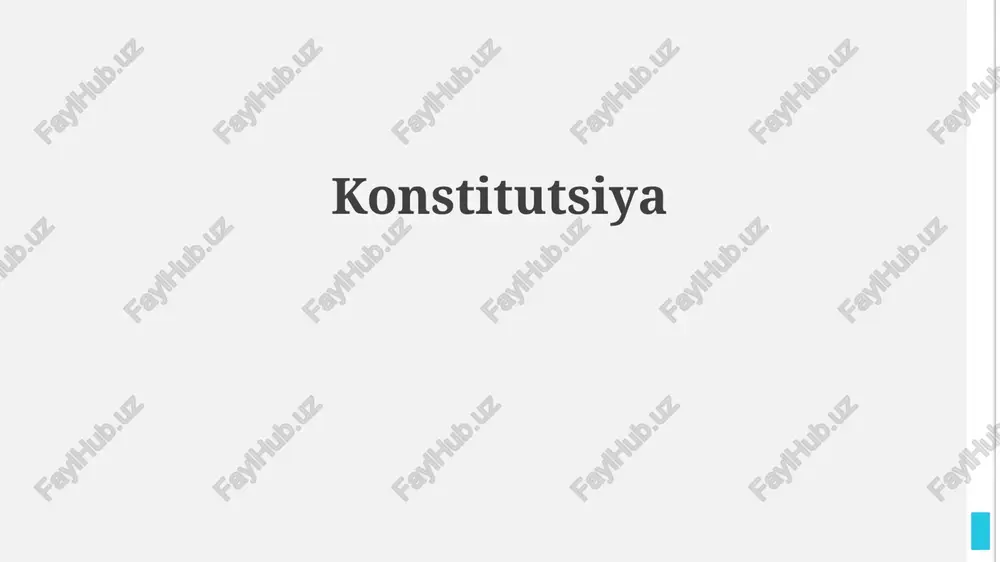 konstitutsiya — PPTX