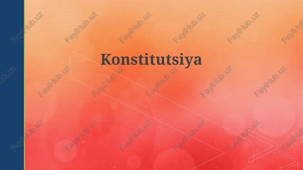 konstitutsiya — PPTX