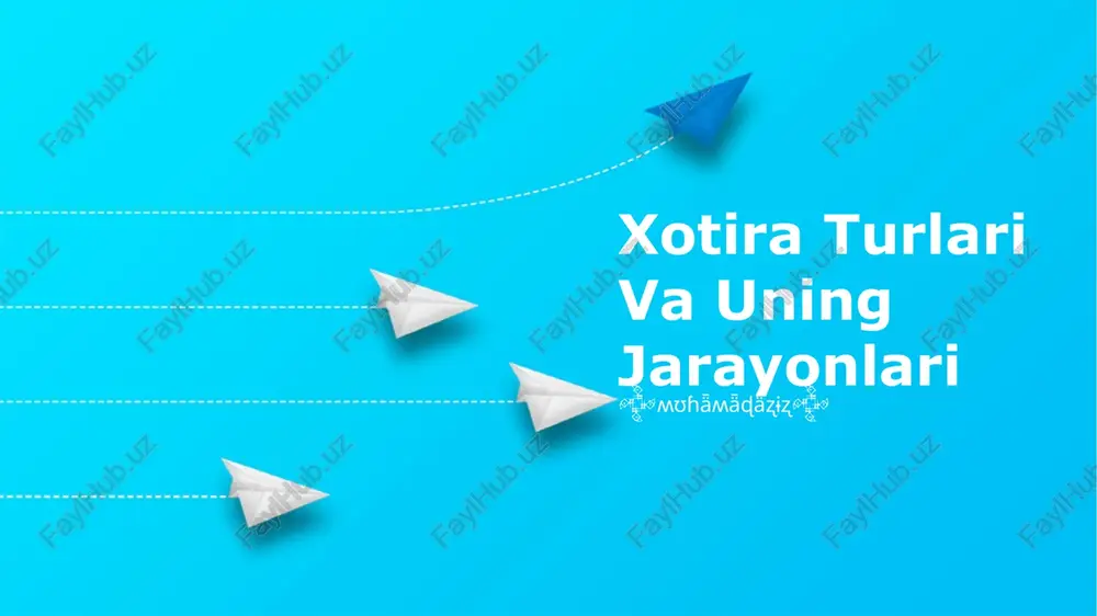 sensor xotira — PPTX