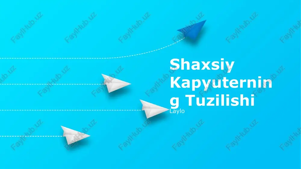 shaxsiy kapyuterning tuzilishi — PPTX