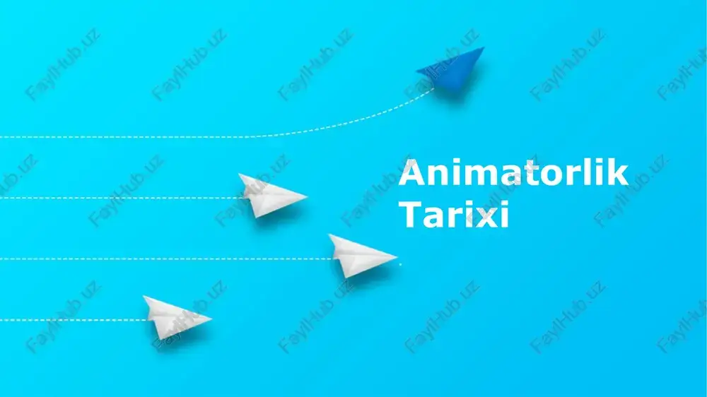 animatorlik tarixi — PPTX