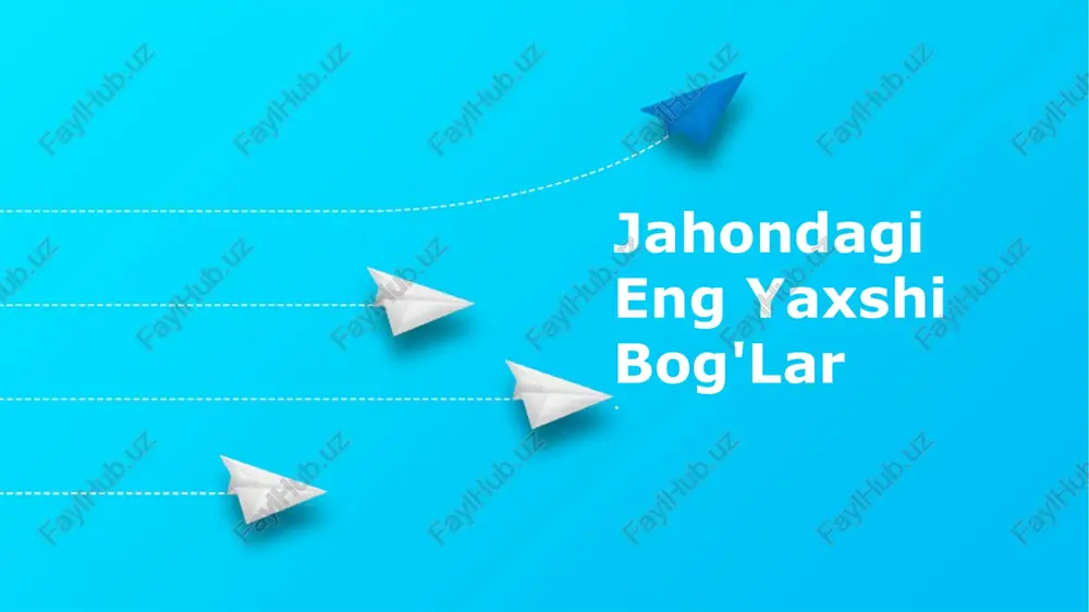 sehrli jannat: ko'rfaz bo'yidagi bog'lar — PPTX