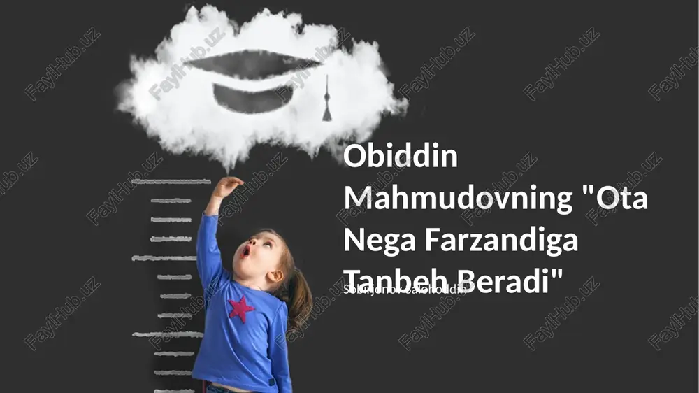 ota nega farzandiga tanbeh beradi — PPTX