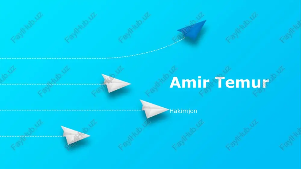 amir temur — PPTX