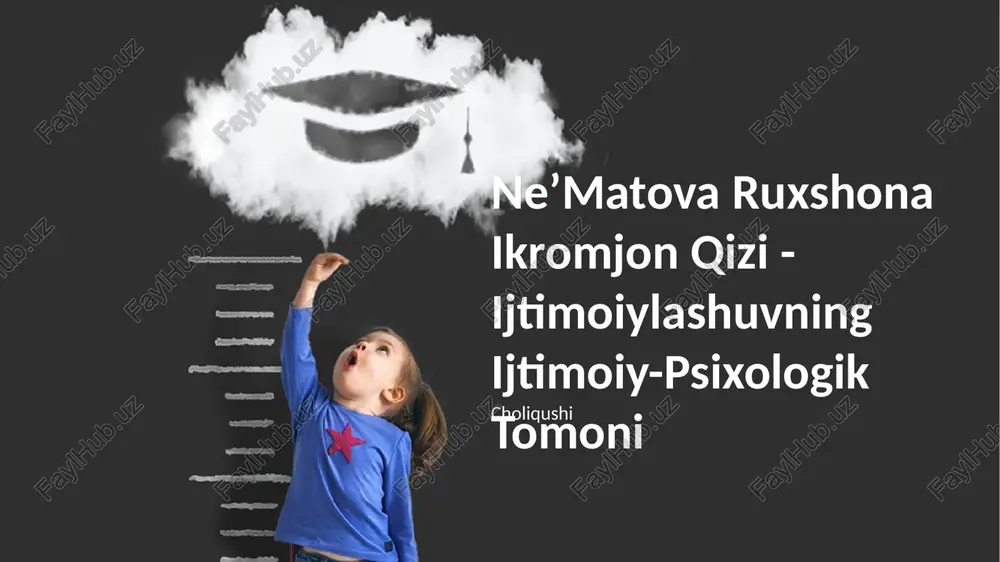 ijtimoiylashuvning ijtimoiy-psixologik tomoni — PPTX