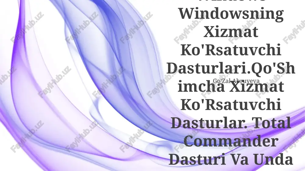 total commander dasturi — PPTX