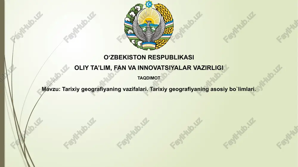tarixiy geografiya — PPTX