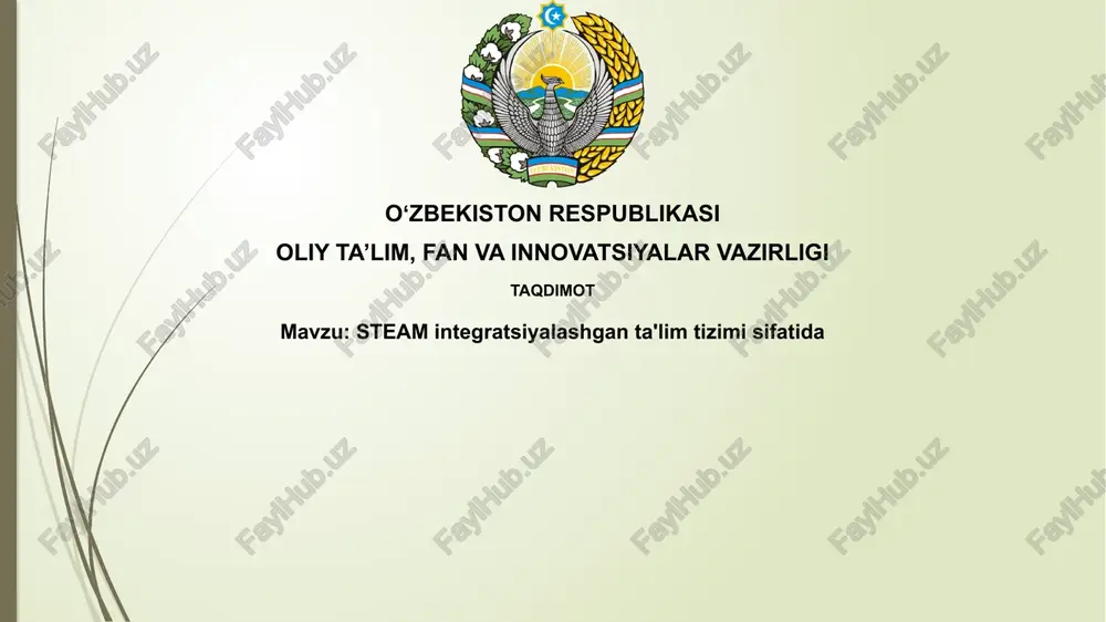 steamintegratsiyalashganta'limtizimi — PPTX
