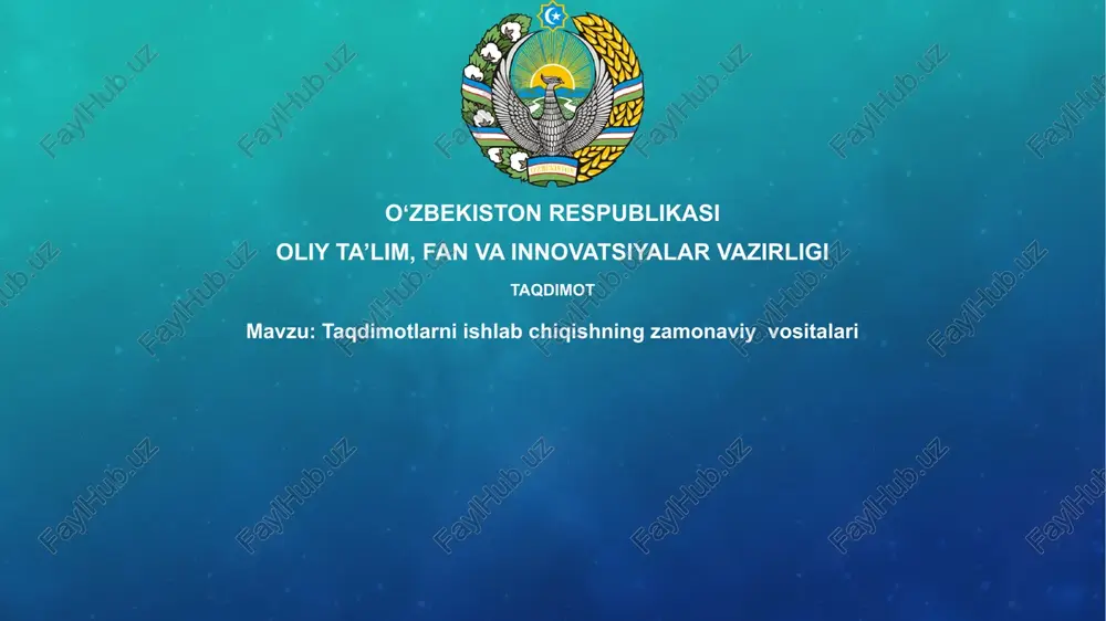 zamonaviy taqdimot vositalari — PPTX