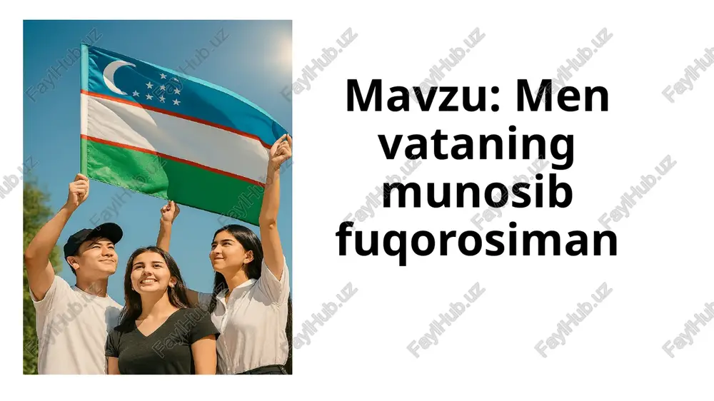 men vataning munosib fuqorosiman — PPTX