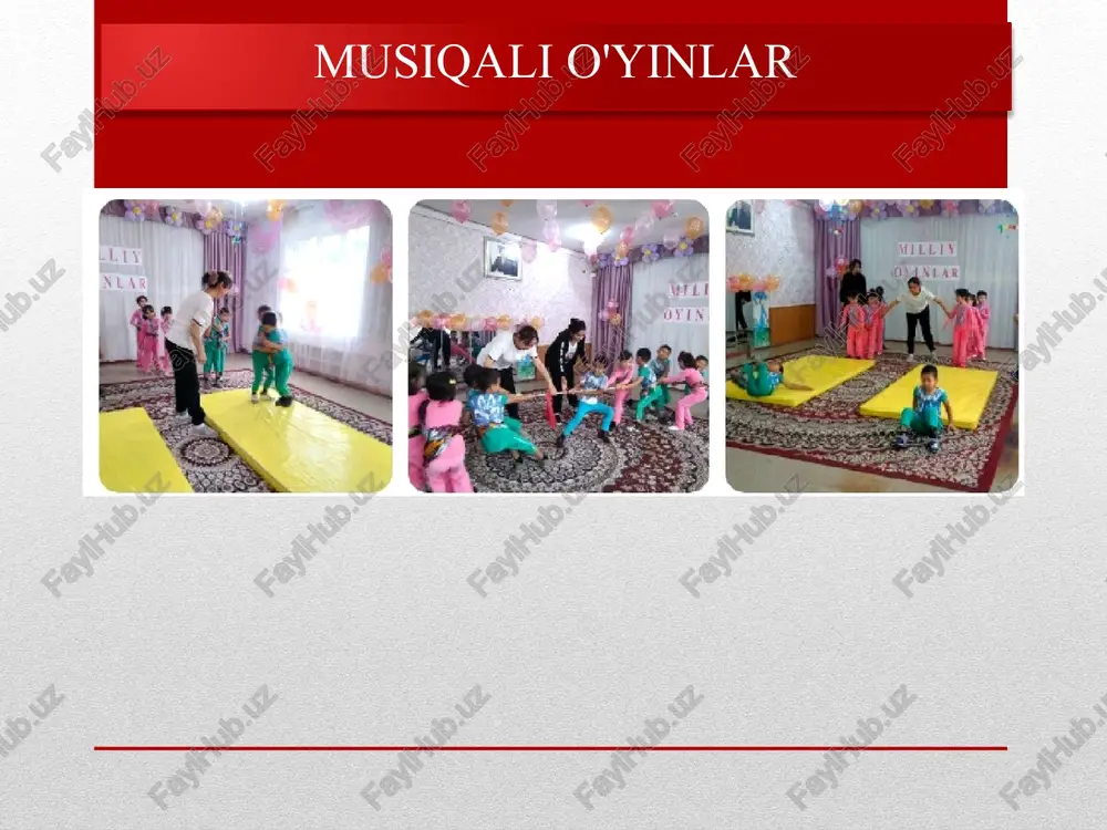 musiqali o'yinlar — PPTX