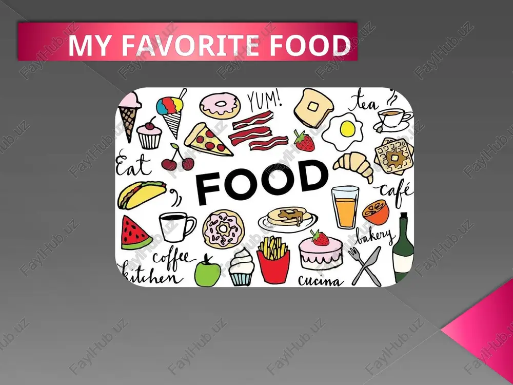 my favorite food — PPTX