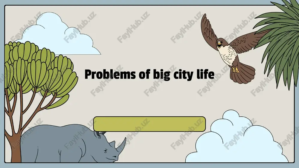 problems of big city life — PPTX