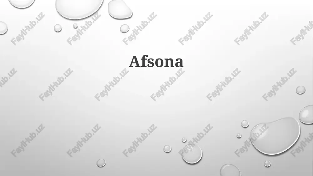 afsonalar — PPTX