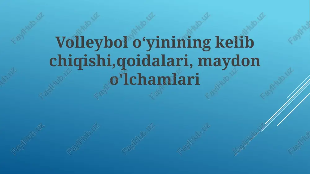 voleybol — PPTX