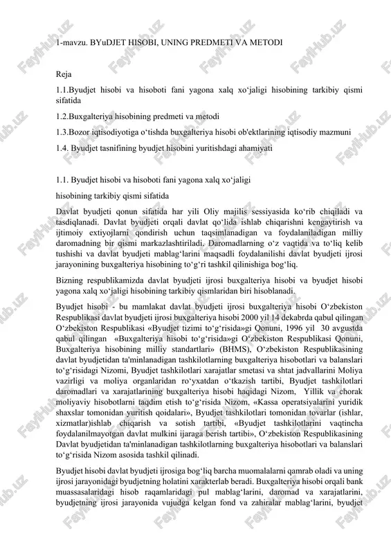 davlat byudjeti — DOCX