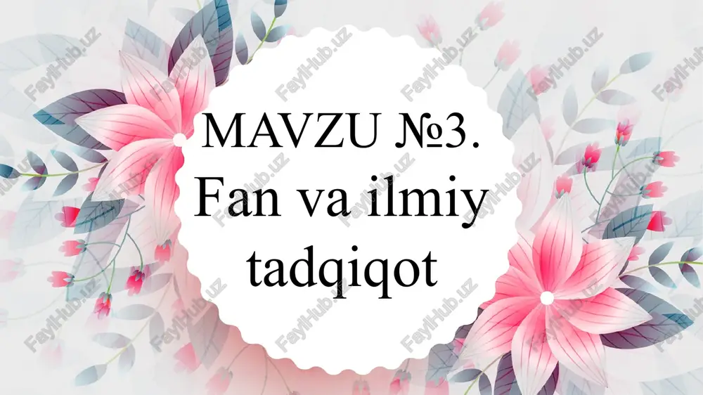 ilmiy tadqiqotlar — PPTX