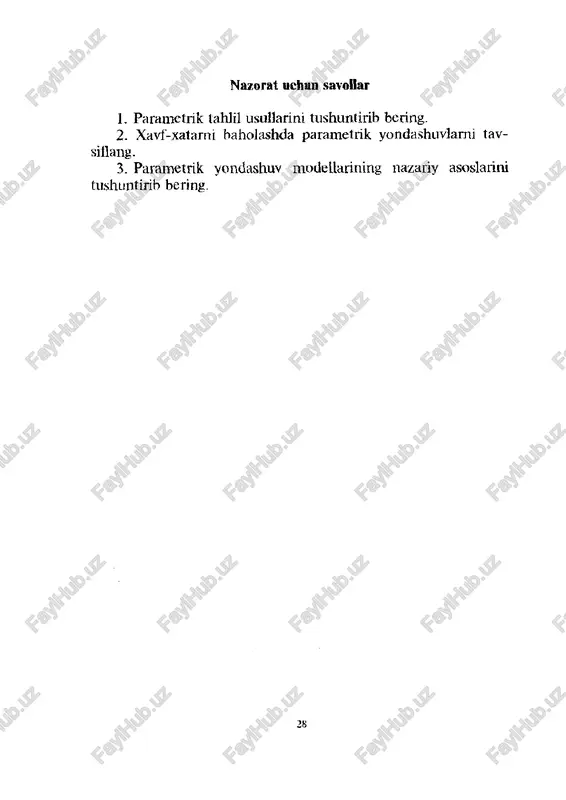 bazis riskini baholash — PDF