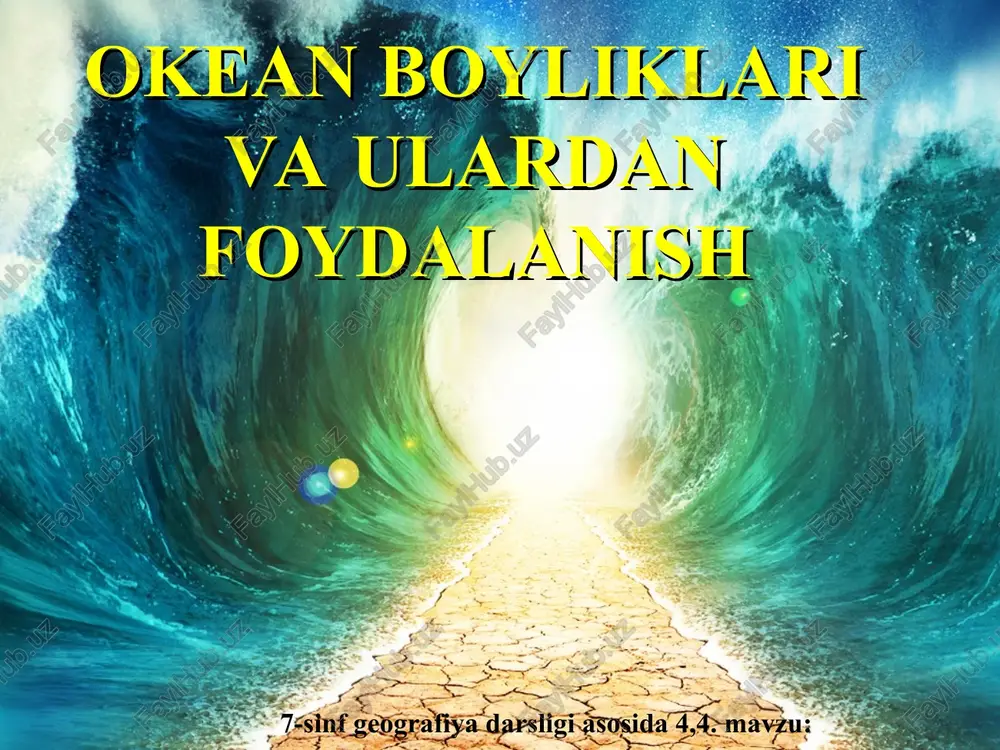 7-sinf geografiya darsligi — PPT