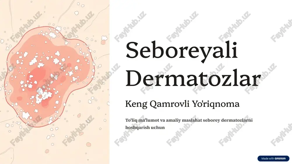 seboreyali dermatozlar — PPTX