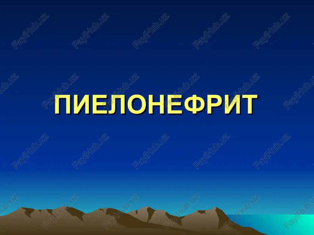 pielonefrit — PPT