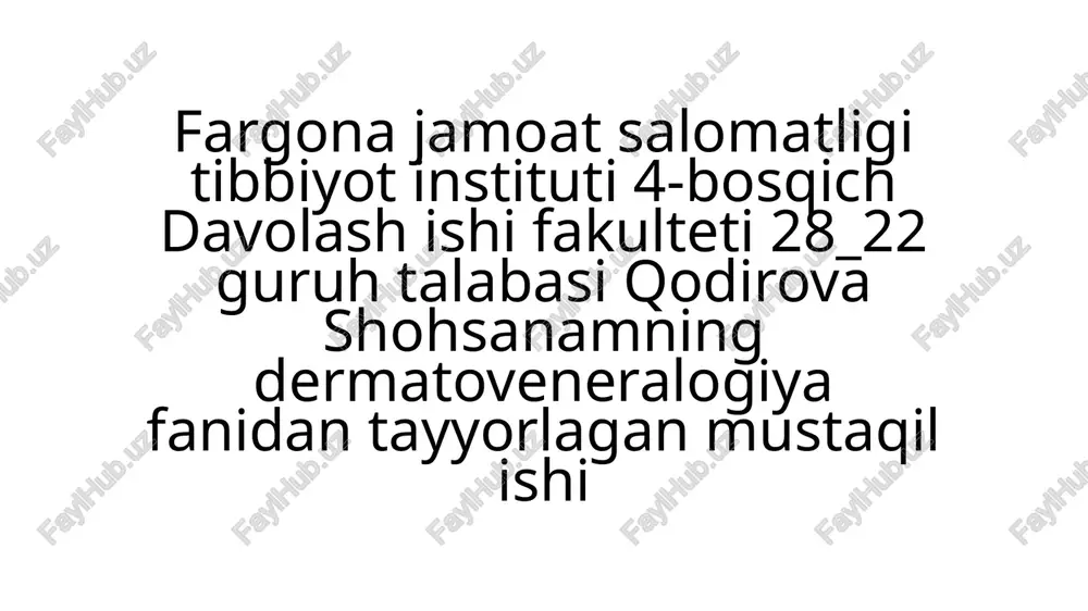 sklerodermiya va wagner kasalliklari — PPTX
