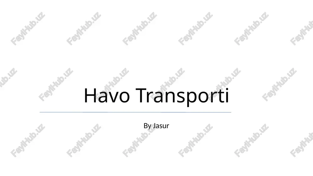 havo transporti — PPTX